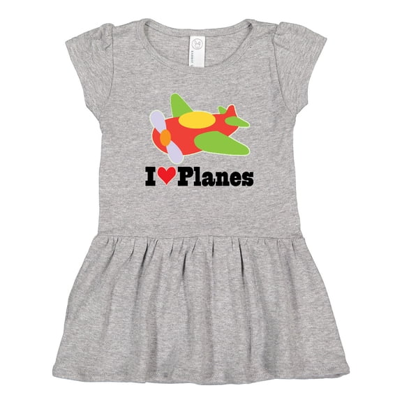Inktastic I Love Planes Cute Airplane Girls Toddler Dress