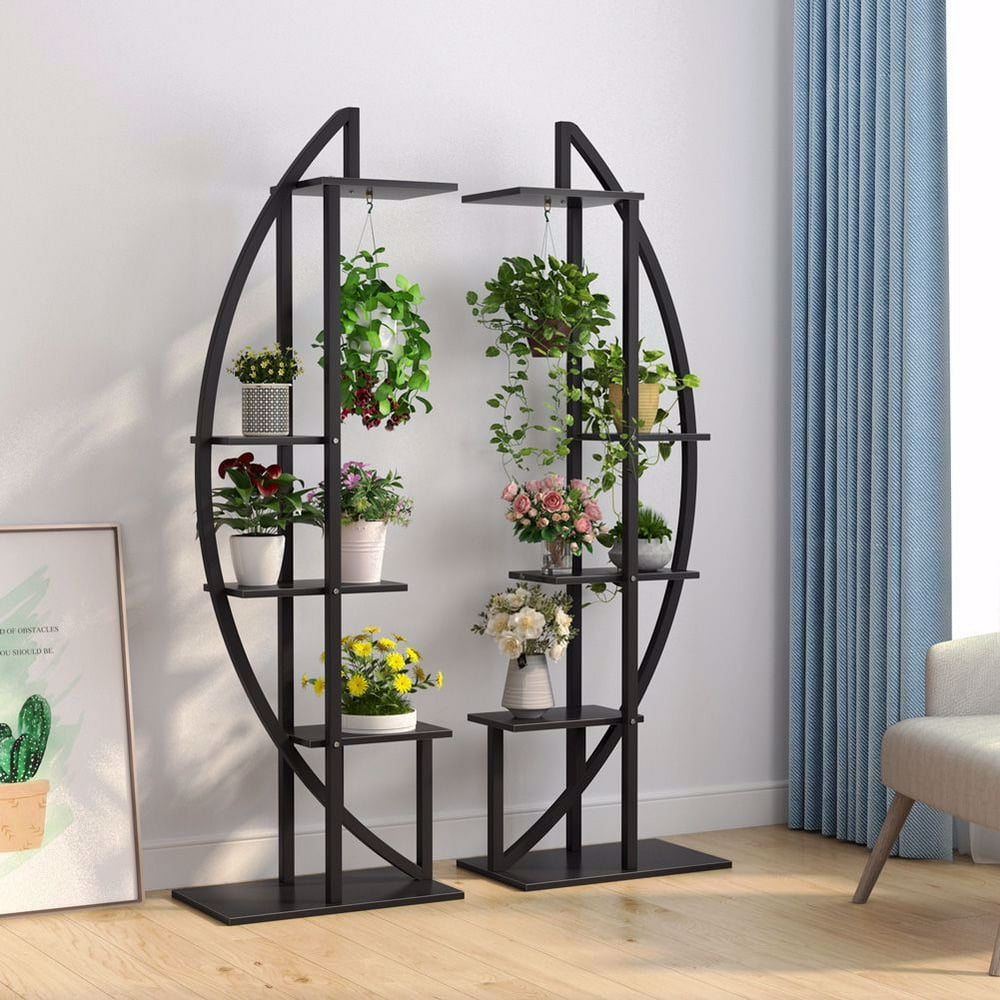 Tribesigns 5Tier Plant Stand Pack of 2, MultiPurpose Curved Display
