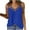 Blue, variant on Youyipin Womens Tank Tops Silk Mesh V Neck Satin Camisole Silky Sleeveless Tank Cami Shirt Going Out Tops