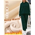 thumbnail image 5 of MSJUHEG Jumpsuits for Women,Jogging Suits for Women Plus Size,Lounge Sets for Women,Tracksuit Set Two Piece Outfits Sets,Matching Sets Women Clothing,Track Suits for Women Set Green 2 XL, 5 of 7