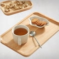 thumbnail image 4 of Set of 3 Bamboo Serving Trays Cutting Boards  Charcuterie Board Set for Cheese, Meat, Fruit & Appetizers  Decorative Wooden Platter for Kitchen, Home, & Bathroom Storage & Decor Rectangle, 4 of 9