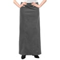 thumbnail image 6 of Women's Long Ankle Length Stretch Corduroy A-Line Panel Skirt, 6 of 7