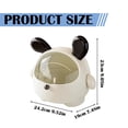 thumbnail image 3 of ​Piwvid Cute Animal-Design Desktop Trash Can with Lid | Mini Plastic Tabletop Dustbin for Home, Office, Dorm | Portable Waste Bin for Snacks, Cosmetics & Small Trash, 3 of 9