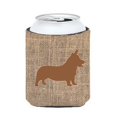 thumbnail image 1 of Corgi Burlap And Brown Can Or Bottle  Hugger, 1 of 1