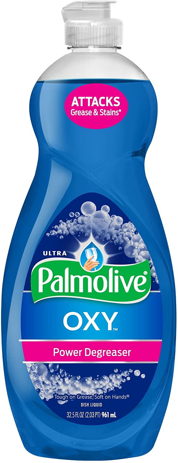 Ultra Dishwashing Liquid Dish Soap, Oxy Power Degreaser 32.5 Fluid Ounce, Pack of 4
