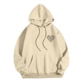 thumbnail image 3 of WILLBEST Sudaderas Navideñas para Parejas, Moda De Invierno, Sudadera con Capucha Estampada De Color Sólido para Hombres y Mujeres, Abrigo Cálido y Cómodo Grande, 3 of 7
