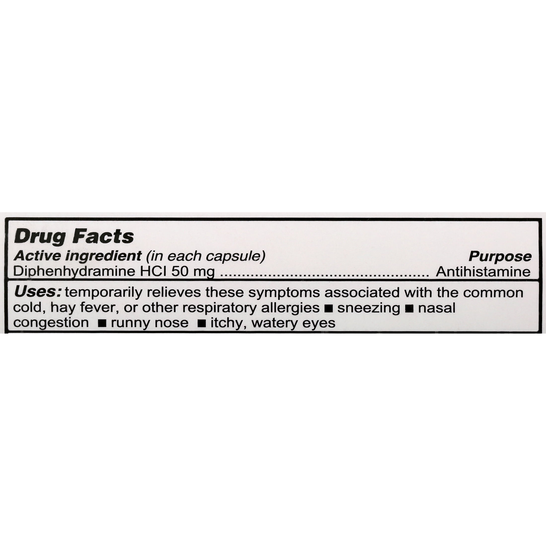SDA Laboratories, INC Generic Benadryl Allergy - Diphenhydramine (50mg) - 1000 Capsules