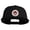 Black, variant on Fire Bowser Iron on Patched 6 Panel High Profile Structured Snapback - Red OSFM