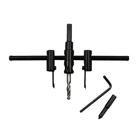 

Wozhidaoke home & kitchen Adjustable Aircraft Type Cutter Hole Opener 120/200mm Wood Circle Saw Drill Bit