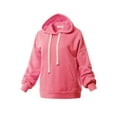 thumbnail image 2 of A2Y Women's Relax Fit Kangaroo Phone Pockets Hoodie Sweatshirts Neon Pink M, 2 of 5