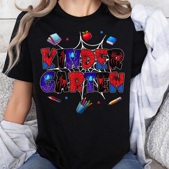 Hello Kindergarten Squad Spider Back To School Kinder T-Shirt Unisex, Sizes S-5XL, Tbun