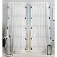 thumbnail image 2 of Exclusive Home Curtains Demi Light Filtering Hidden Tab Top Curtain Panel Pair, 54x84, Blue, 2 of 4
