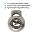 thumbnail image 4 of 6pcs Spring Cord Lock Plastic Cord End Fastener Hole Toggle Stopper Slider Silver Tone, 4 of 7