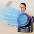 thumbnail image 3 of ICQOVD Personal Cooling Fan Table Fan 100 Speed Wall Mounted Quiet Led Display Rechargeable with Misting, 3 of 7