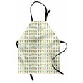 thumbnail image 1 of Cactus Apron, Repetitive Cacti in Pots Monstera Plants on Pastel Tone Backdrop, Unisex Kitchen Bib with Adjustable Neck for Cooking Gardening, Adult Size, Eggshell Khaki, by Ambesonne, 1 of 4