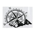 thumbnail image 2 of Compass Car Sticker,Car Compass Pattern Sticker Compass Car Decal Mountain Car Sticker Top Tier Quality, 2 of 14