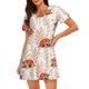 thumbnail image 1 of Disketp Cute Sleepy Fox para Camisón Corto de Manga Corta para Mujeres, Camisón Cómodo con Escote Redondo, Bonito y Confortable, 1 of 6