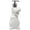 White, variant on Isaac Jacobs Green Ceramic Dinosaur, Liquid Soap Pump/Lotion Dispenser with Chrome Metal Pump Holds Up to 12 Oz. Great for Bathroom, Kitchen Countertop, Bath Accessory Green