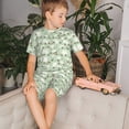 thumbnail image 4 of Balery Cute Frog Conjunto de Pijama Infantil de Manga Corta con Estampado – Ropa de Dormir de Algodón Suave-Medium, 4 of 6