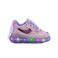 thumbnail image 3 of Tenis Para Niña Con Luces Led Lila Agujetas Super Ligeros lila 21, 3 of 6