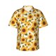thumbnail image 1 of Balery Yellow Polka Dot Sunflower Camisas hawaianas de manga corta para hombre, camisas playeras de corte holgado, camisas de vacaciones con botones,XX-Large, 1 of 7