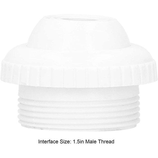 Boquilla de retorno de piscina de 2 piezas - Boquilla de piscina de skimmer para piscinas de pared de acero - Boquilla de retorno con accesorios de piscina de cabeza giratoria - 1.5 pulgadas ZefeiWu 8390614395756