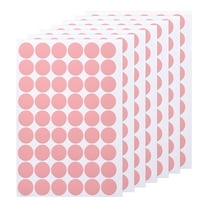 Uxcell 7 PCS Self-Adhesive Screw Hole Sticker, 0.83" Pink Screw Hole Cover