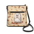 thumbnail image 2 of HELLHERO Hedgehog and Maple Leaf Pattern Durable Crossbody Bag for Travel Short Trips, Versatile Lightweight Ladies’ Leather Crossbody Shoulder Bag Stylish Shoulder Purse, 2 of 7
