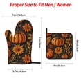 thumbnail image 2 of Sikiie Autumn Pumpkin Leaves Oven Mitts and Pot Holders, Silicone Oven Gloves, Heat Resistant Oven Mitts 4Pcs Set, 2 of 6