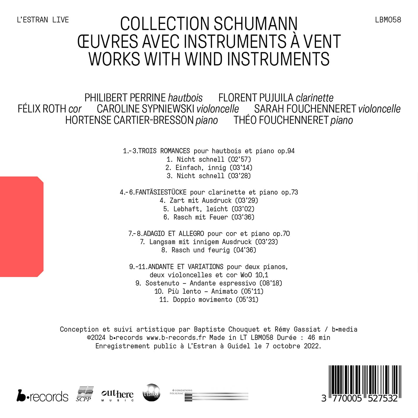 Philibert Perrine - Schumann Collection - Works with Wind Instruments - Music & Performance - CD