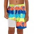 thumbnail image 2 of oqasdz Boys Shorts Quick Drying Athletic Gym Shorts with Compression Liner for Kids Children Everyday Play and Sports Summer Outdoor, 2 of 4
