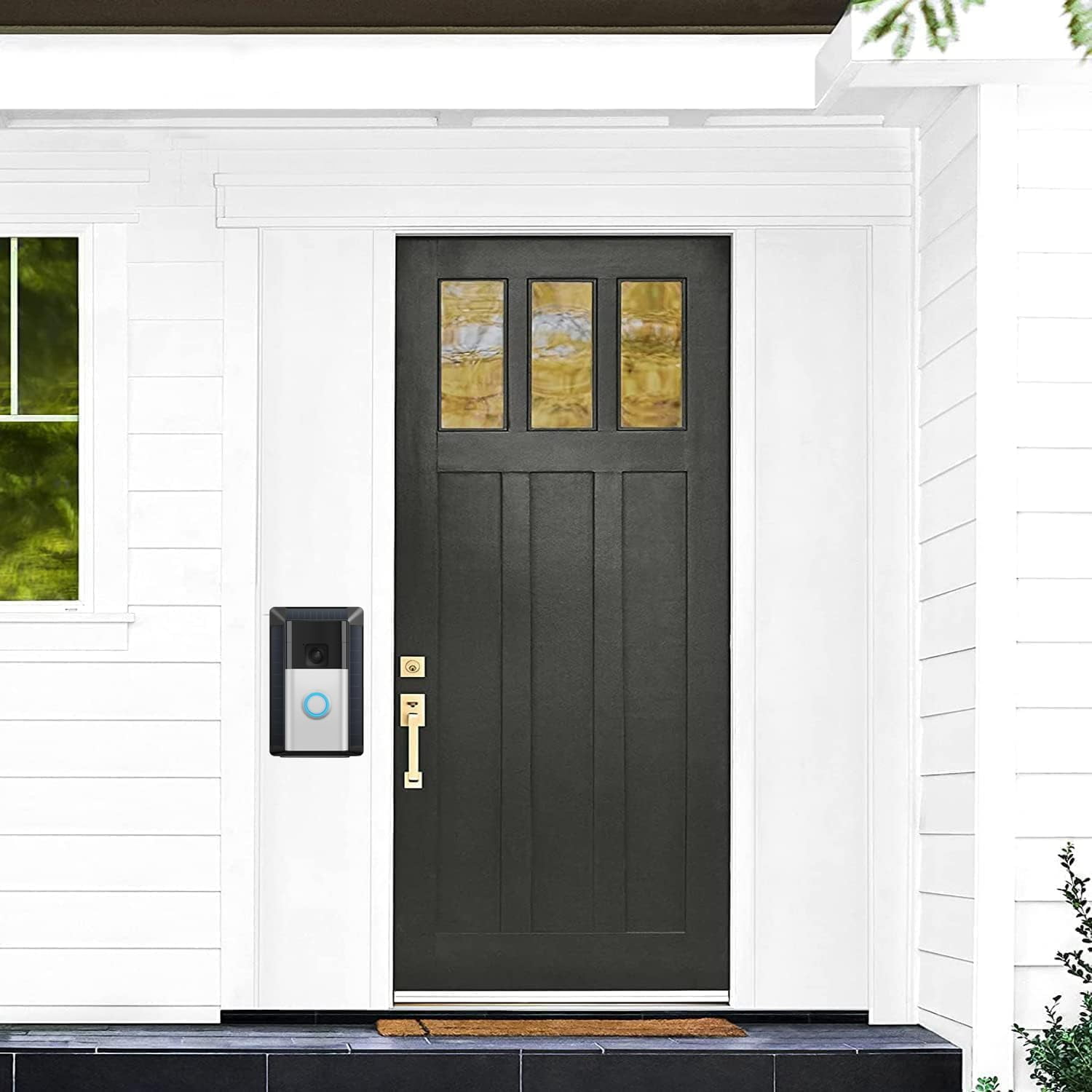 dosili Solar Charger - Compatible R,ing Video Doorbell 3, Video Doorbell 3 Plus, Video Doorbell 4, Battery Doorbell Plus, Battery Doorbell Pro