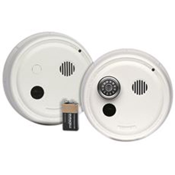 Gentex Photoelectric Smoke Alarm Hardwired With Battery Backup And 3 Position Test Switch Interconnected Wall Mount