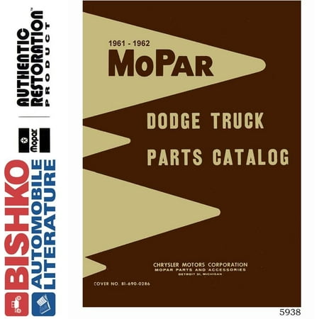 Truck Oem Parts Cd - Bishko OEM Digital Repair Maintenance Parts Book CD for Dodge Truck All Models 1961 - 1962