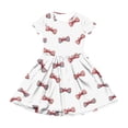 thumbnail image 6 of Grblisyd 4th of July Dresses for Girls USA Patriotic Short Sleeve Dress Star Striped Crew Neck A Line Dress Independence Day Outfit with Pockets 10-12y, 6 of 6