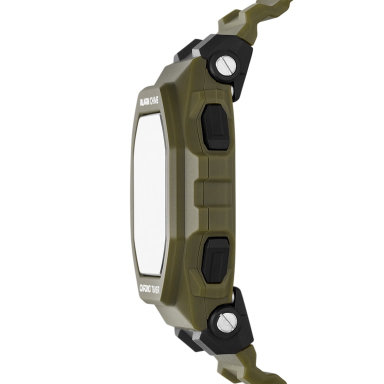 Skechers Men's Whitfield Digital, Green Polycarbonate Wristwatch