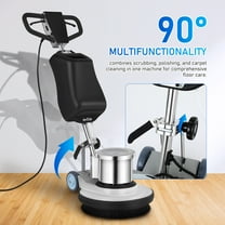 Floor Buffer Machine: 1100W Multi-Function Electric Floor Scrubber And Polisher Machine - Carpet Cleaner For Hardwood Tile And Commercial Spaces