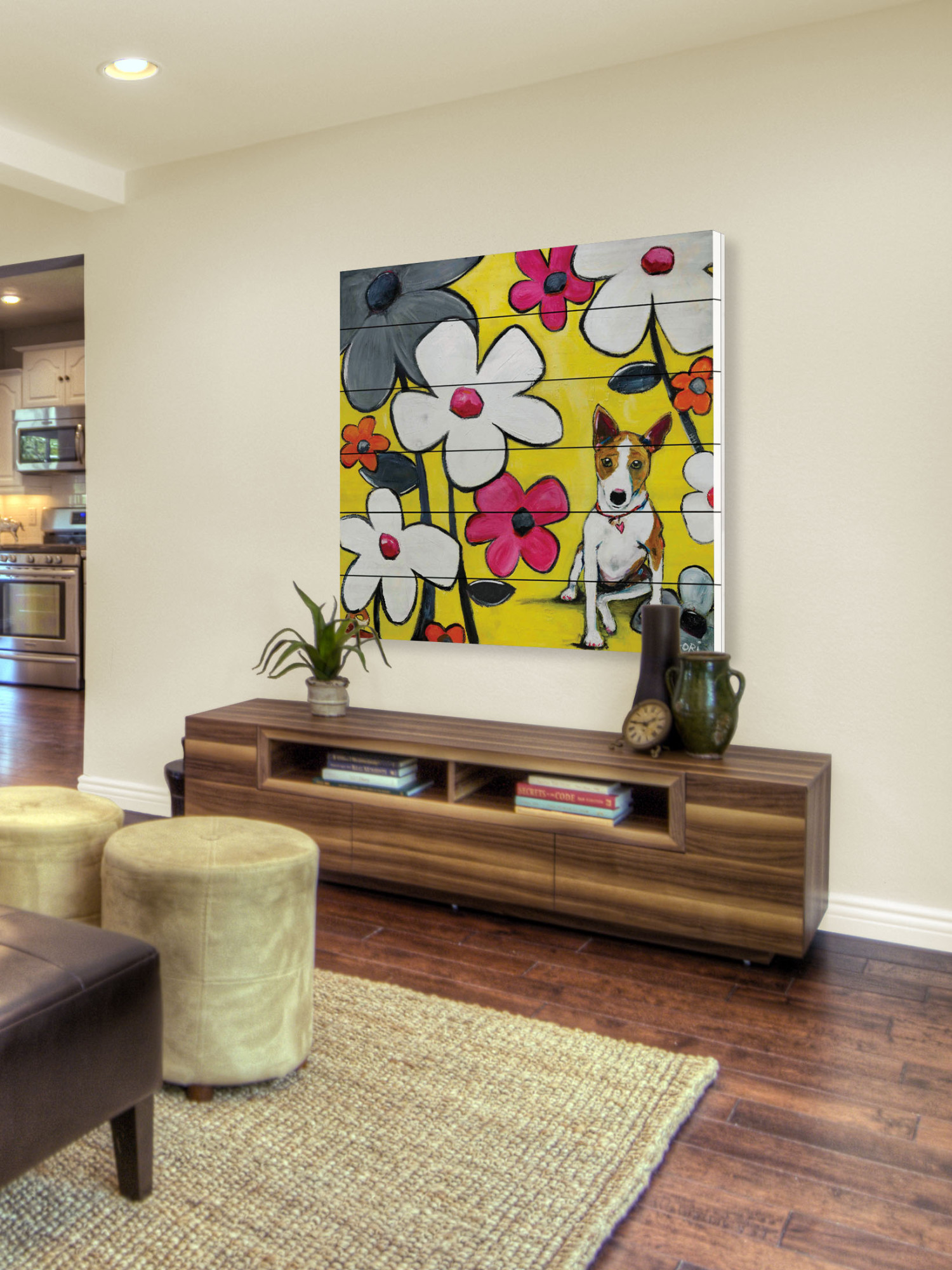 Marmont Hill "Wild Thing" by Tori Campisi Painting Print on White Pine Wood