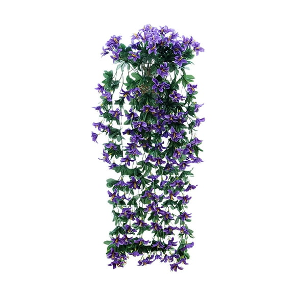 Mlkoz Décoration Maison, Simulation Lys Rotin Fleur Artificielle Panier Suspendu Intérieur Ou Fleurs Décoratives Adaptées pour Décoration Intérieure Mariage, Cadeaux pour Hommes