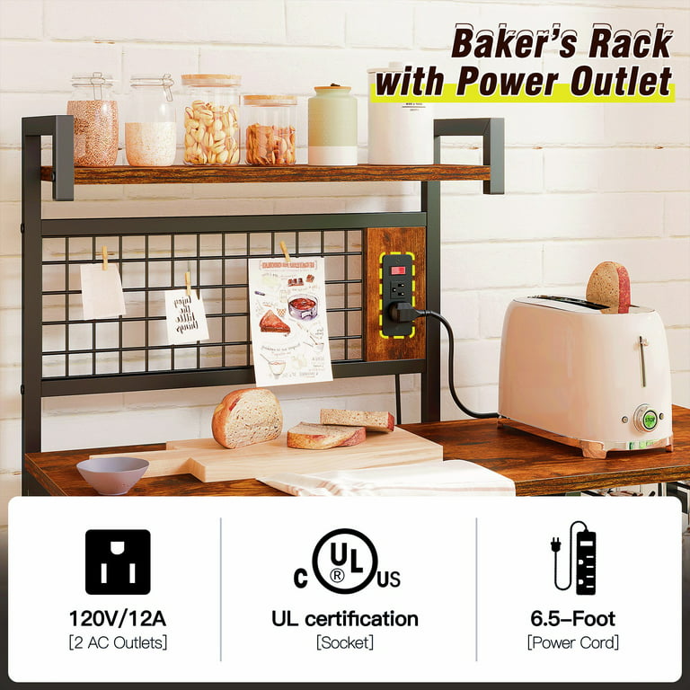 Mind Reader Elevate Collection Microwave Oven Rack Utility Shelf for  Utensils, Cook Books, Towels and Accessories, 2 Hooks, Black 1TCOUMIC-BLK -  The Home Depot