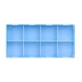 thumbnail image 4 of Caja de almacenamiento de piezas de reloj, tapa a prueba de polvo, estuche práctico, contenedor portátil, cajón 8 cuadrícula, 4 of 8