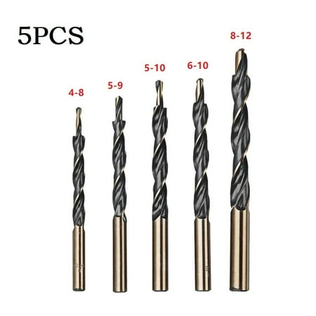 

Step Drill Bits Manual Pocket Hole Jig 8-4/9-5/10-5/10-6/12-8mm Woodworking Tool