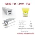 thumbnail image 3 of Tira de luces LED de neón flexible de 1 a 5 m/pieza con carcasa de perfil para empotrar, resistente al agua, IP67, para decoración de exteriores, 3 of 5