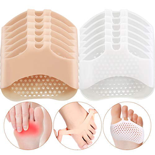 Soft Gel Silicone Shoe Insert Pads HALF Forefoot Insert ball of Foot Cushion 