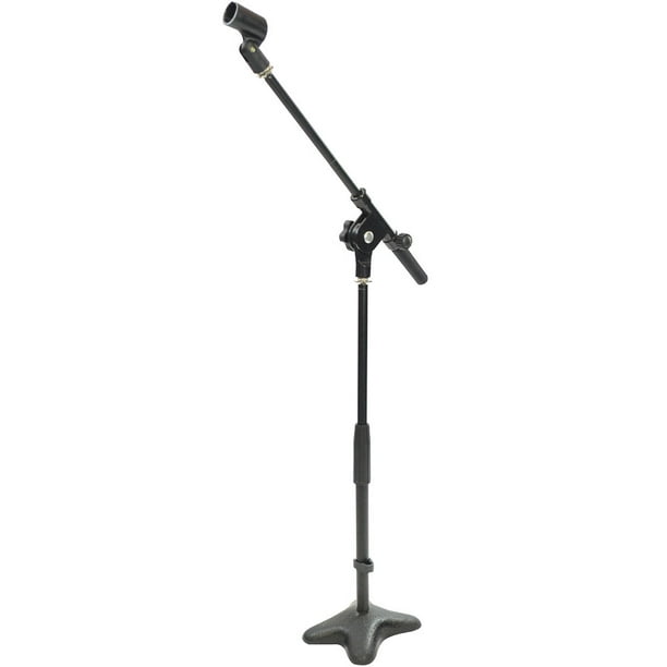 PYLE PMKS7.5 Desktop Microphone Stand Height Adjustable & Boom