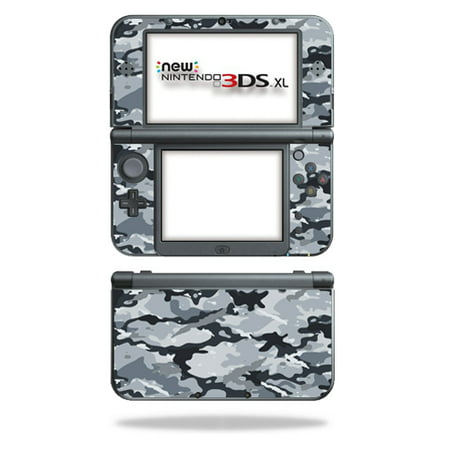MightySkins Protective Vinyl Skin Decal for New Nintendo 3DS XL (2015) Case wrap cover sticker skins Gray (New 3ds Xl Best Case)
