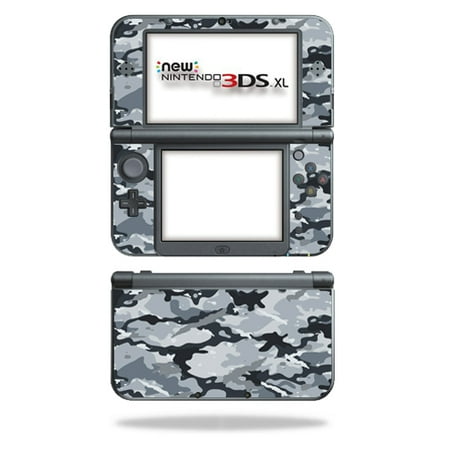 3ds Xl Pikachu Carrying Case MightySkins Protective Vinyl Skin Decal for New Nintendo 3DS XL (2015) Case wrap cover sticker skins Gray Camouflage ()