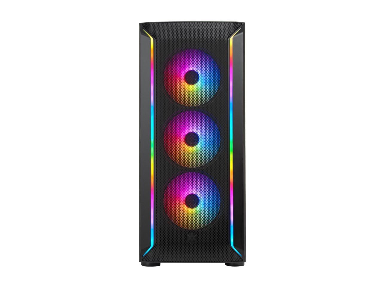 SilverStone FARA 511Z High Airflow ATX Gaming Chassis with Excellent Cooling Potential Case SST-FA511Z-BG Black