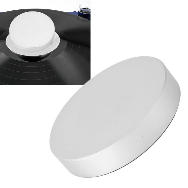 Aluminum Alloy Turntable Disc Stabilizer, HiFi Vibration Dampening, Full Compatibility, Sturdy and Lightweight, for Record Players