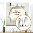 thumbnail image 3 of Designart "Abstract Shapes With Olive Orbits" Abstract Shapes Square Mirror For Wall Decor - Large Green Square Mirror Printed Wall Decor - Modern Square Living Room Mirror, 3 of 5